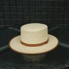 French Cream Beige Woven Flat Top Top Hat Women'S Summer Sun Protection Sunshade Holiday Beach Small Fresh Wide Brim Straw Hat