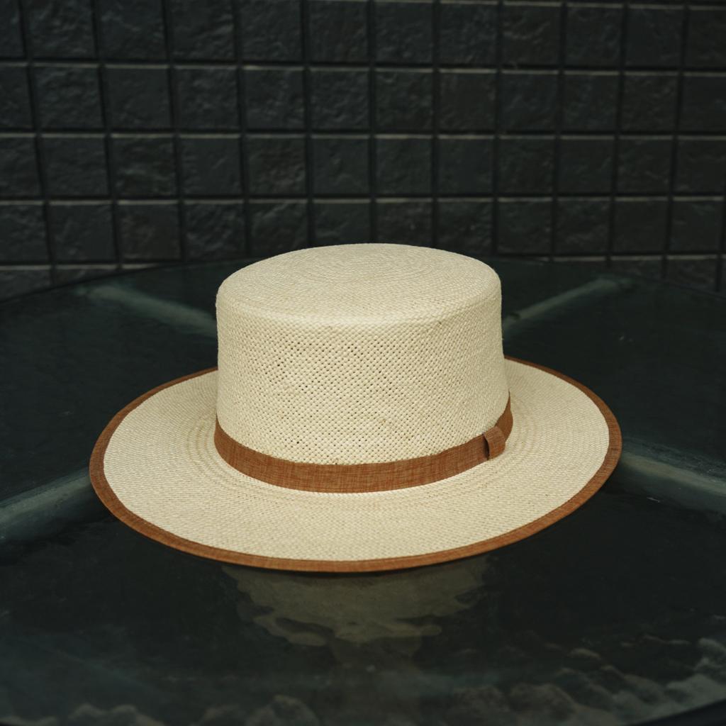 French Cream Beige Woven Flat Top Top Hat Women'S Summer Sun Protection Sunshade Holiday Beach Small Fresh Wide Brim Straw Hat