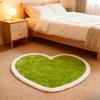 Dopamine Color Bedroom Decor Carpet Heart Shape Carpets for Living Room Thick Plush Bedside Floor Mat Fluffy Soft Cloakroom Rug