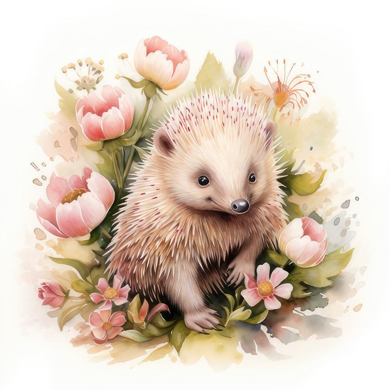 

C100 # мультяшные наклейки на стену с ежиком, фон для детской комнаты, украшение для дома, настенная роспись, обои для гостиной, забавные наклейки E-30x29cm-PET