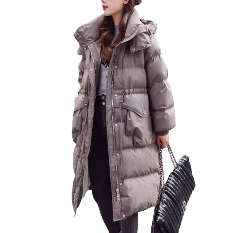 Medium and long down jacket women's duck down winter 2024 new women's down jacket fashion high-end women