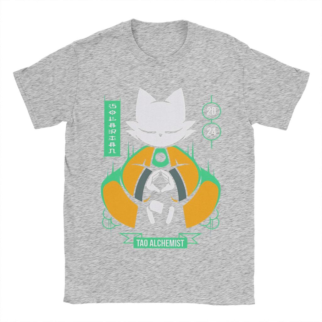 Nine Sols 9 Yi Fangshi Tao Indie Game T-Shirts für Unisex Baumwolle Freizeit-T-Shirt Rundhals-T-Shirts Kurzarm-Oberteile Geschenk