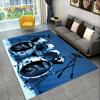 Drum Kit Music Instruments Drum Set Area Rug,Carpet for Home Living Room Bedroom Sofa Doormat Kitchen Decor,Non-slip Floor Mat