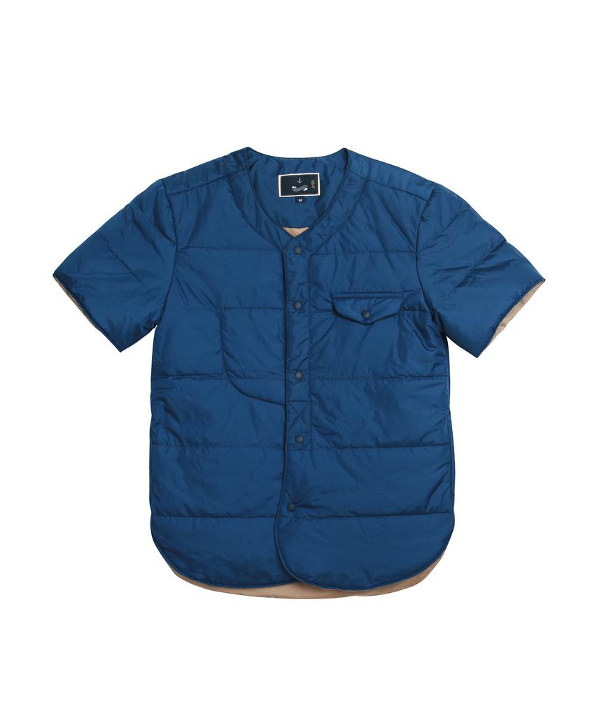 Arrange Short Sleeve Padding Jacket (Blue)