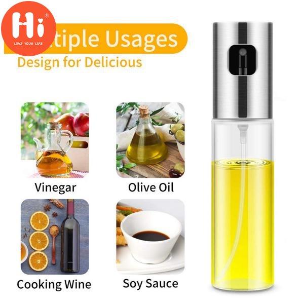 Hi 1Pcs Barbecue for Cooking Olive Oil Spray Bottle Oil Vinegar Bottles Canisters Grill Sprayer Tools