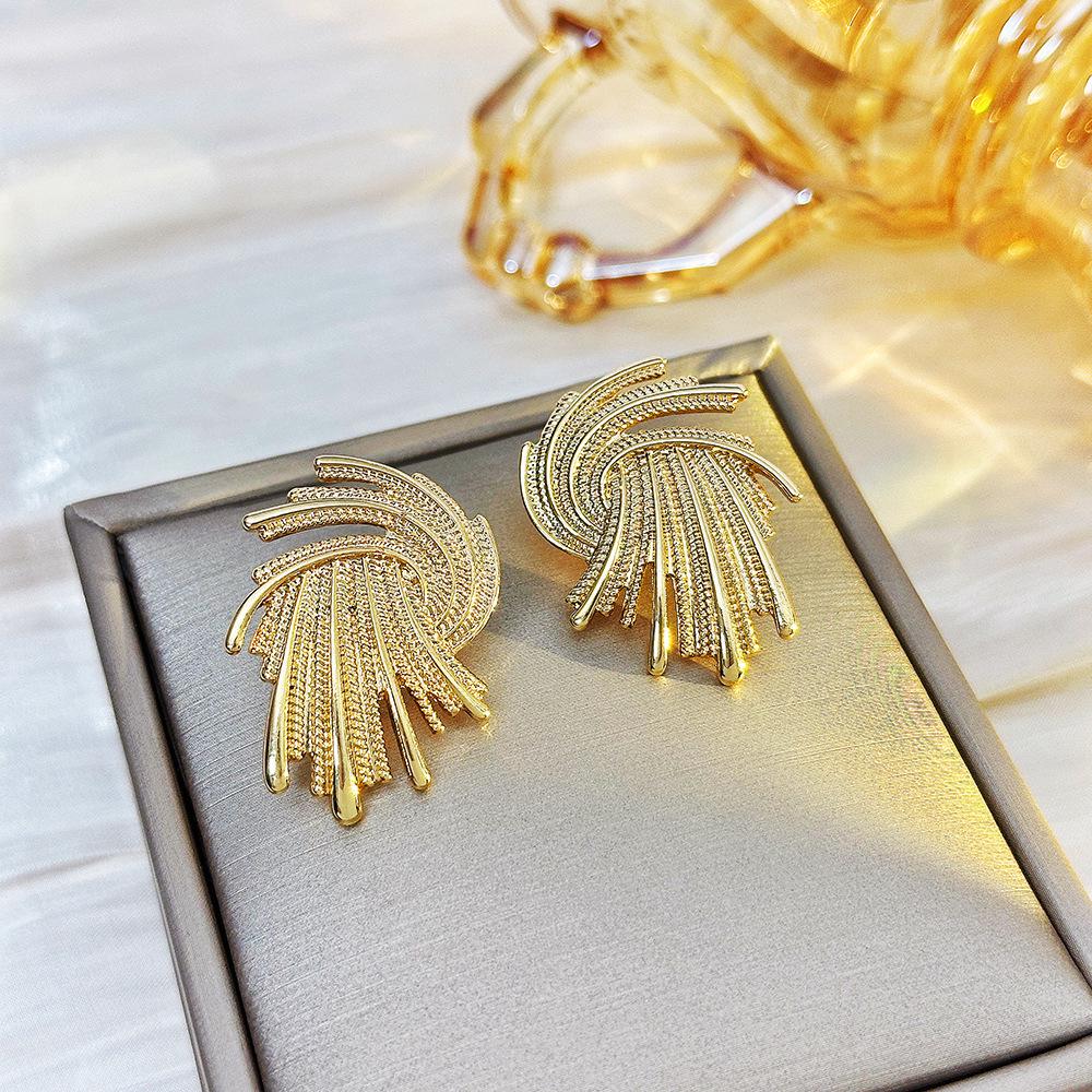 

Вінтажні геометричні сережки-пусети зі стразами - Ретро придворний стиль, Нішевий дизайн, Легка розкіш, Високий клас