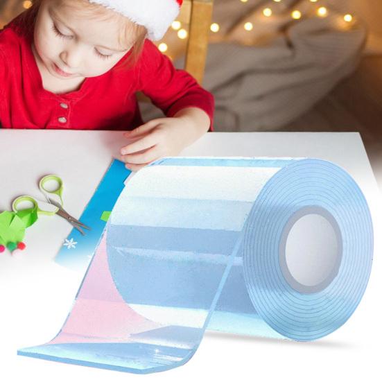 Nano-Klebeband-Blasen-Set mit Glitzerperlen DIY Stressabbau Spielzeug-Set für Kinder Erwachsene Kreatives Blasenmacher-Bastelset für Partygeschenke Entspannung