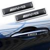 WMLDR1 2pcs Car Metal Sticker Car Body Decoration Labeling For Mercedes Benz A B R G Class GLK GLA C200 E200 C200L S400 S500 S600