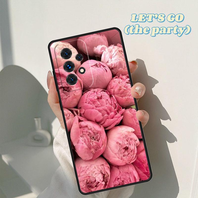 Peonies Beautiful Flower phone case For Samsung Galaxy A42 A31 A40 A51 A71 A32 A80 A91 A52 A72 A20e A21S A50 A70 A11 A12 Cover