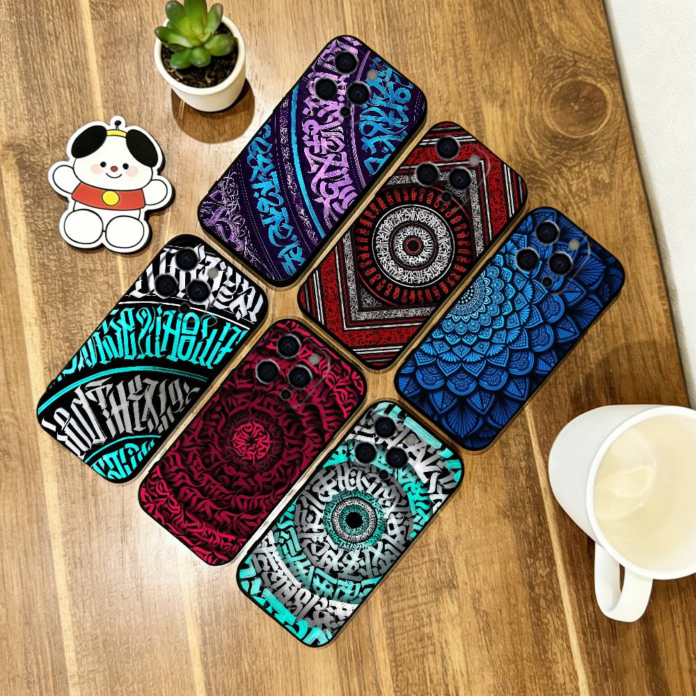 Lampas Art Graffiti Phone Case Soft Silicone black For IPhone 17 16 15 14 13 12 11 X XR Plus Pro Max Plus