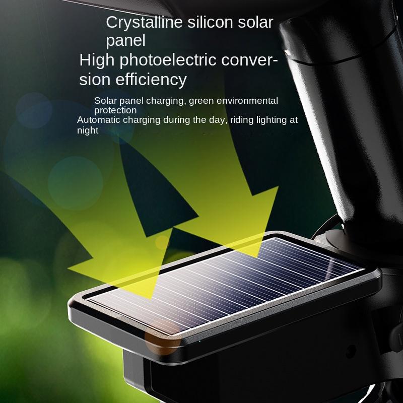 Neues Wasserdichtes Fahrradbrems-Rücklicht 3 Lichtmodi Solarenergie Fahrrad Rücklicht Hohe Helligkeit Warn-Rücklicht MTB Straße