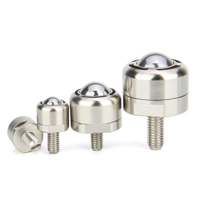 High Duty Ball Rollers with Threaded Rod and Dust Hole Carbon Stell Ball Transfer Units