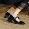 Fashion Women's Shoes Block Heel Square Toe with Medium Heels Japanese Style Lolita Mary Jane Gothic Chunky Buckle Ladies Footwear Trend