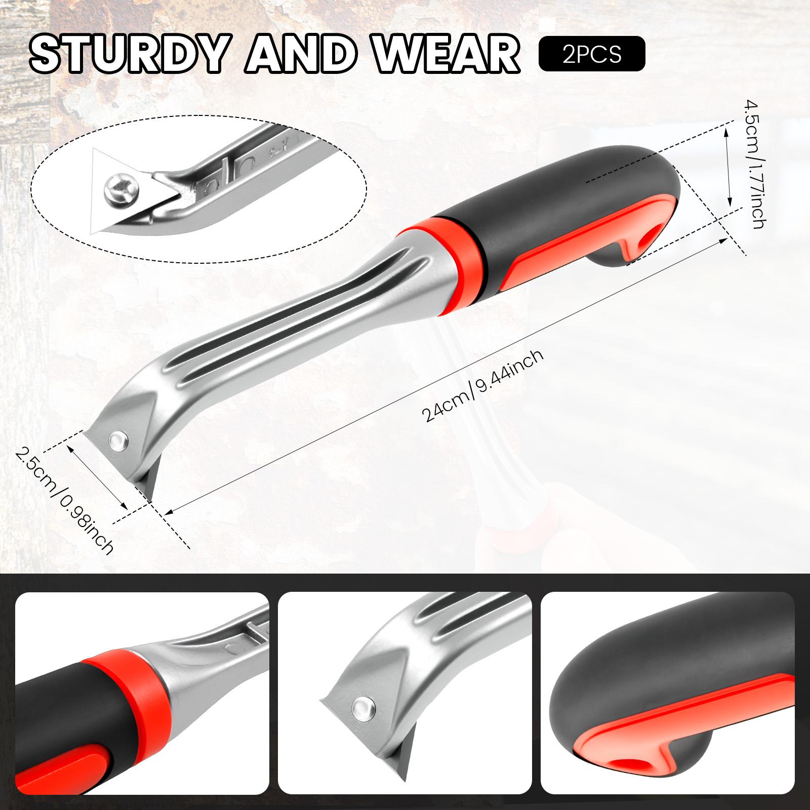 

Triangle Scraper Tool Premium Ergonomic Carbide Tool Scraper for Removing Varnish Glue Rust Paint Resin Dry Glaze Stains Putty