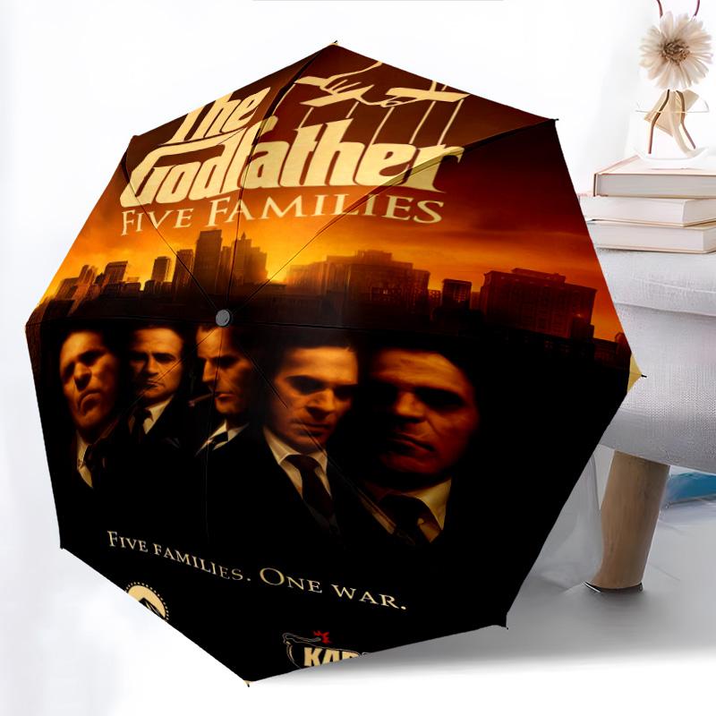 The Godfather: Legacy Power Folding umbrella travel Suitable for all seasons printing outdoor Sun umbrella
