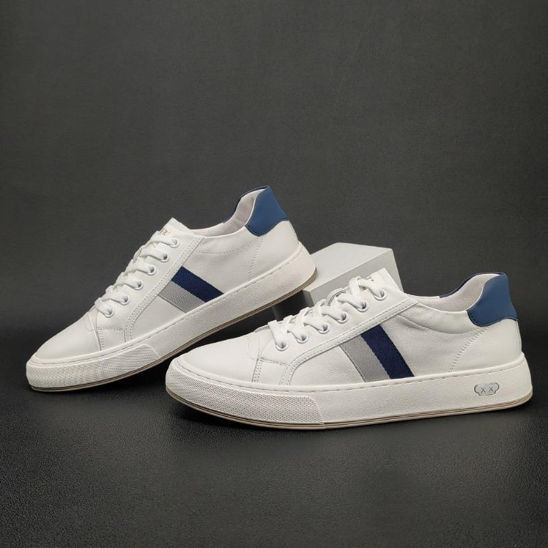 Fashion New Luxury First Layer Cowhide Men's Sneakers Designer Fashion Casual Platform Shoes for Men Spring Autumn Zapatos De Hombre