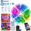 1M Led Lights 5050 for Room Music Sync Multicolor RGB 5V Led Strip Lights Flexible Ribbon for Party Bedroom Decor TV Backlights