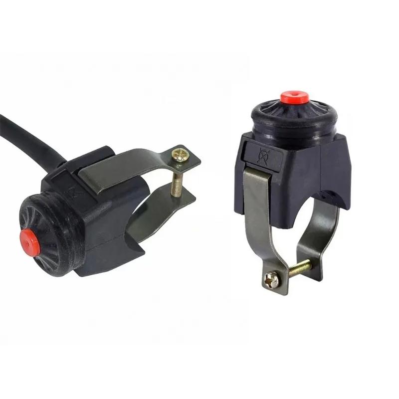 Off-road Motorcycle Headlight Modification Switch Red Start Flameout Horn Flashing Light Power ON-OFF Button for 22mm Handlebar