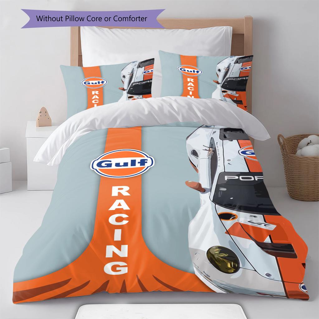 Cartoon Pattern Bedding Quilt Set Quilt Cover Pillowcase Home Decoration Birthday Gift (1 * duvet cover + 2 * pillowcase, without core)