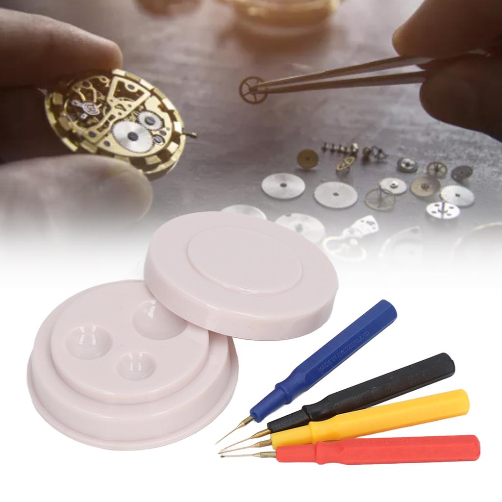 Watch Oil Cup Pin Set Simple Operation Compact Size Portable Watch Oiler Pen Repair Maintenance Kit