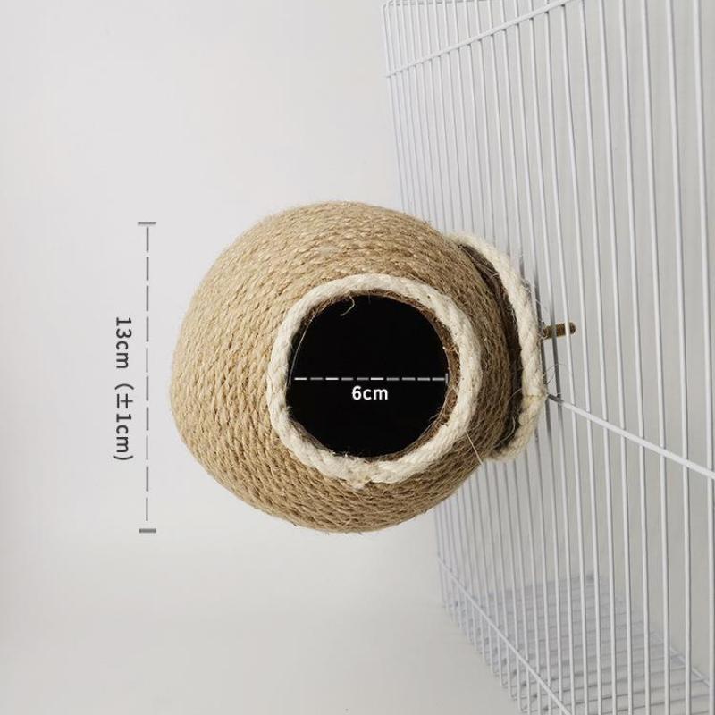 Coir Bird Nest Bird Nest Pet Supplies Toys Coir Bird Nest Coconut Nest Wen Bird Nest Tigerskin Peony