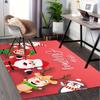 "Merry Christmas! Santa, Elves, Reindeer & Penguin Greeting Card"Office Mat Perfect for Home Decor Office Desk Chair Rugs Chair Carpet for o