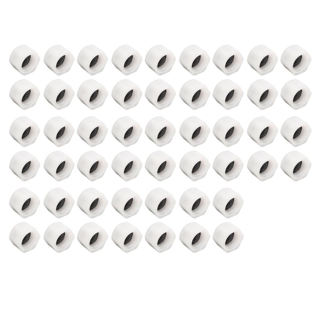 50PCS Car Air Conditioning Valve Caps Strong Sealing Compact Size Fit for Cars Trucks Engineering Vehicles