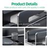 Vertical Laptop Holder Adjustable Desk Stand Aluminum and Silicone Scratchproof for Laptops and Tablets Multiple Devices
