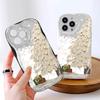 Cartoon Pattern Cream Texture Casing Wavy Edge Soft Silicone Cover Phone Case for IPhone Samsung Huawei Honor Xiaomi Redmi Infinix Tecno