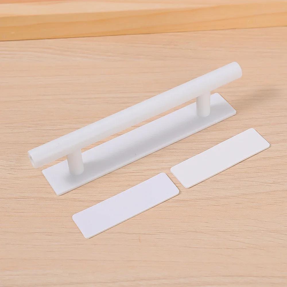 10 Pcs Punch-Free Self-Adhesive Furniture Door Handles for Bedroom Wardrobe - Wardrobe Pulls Home Hardware Door Knobs