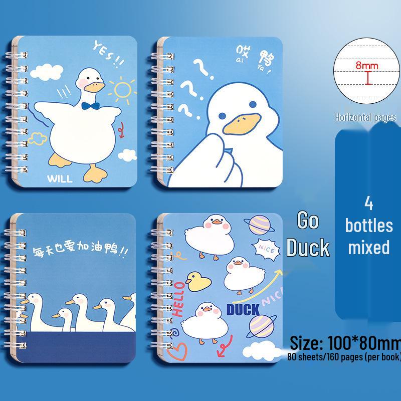Capybara Cartoon Pocket Notebook for Primary Students - Cute, High-Value, Portable, Small Size