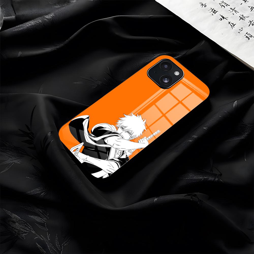 B-Bleach Phone Case For IPhone 17 Pro Max 16 15 14 Pro Max 13 11 Plus Glass Cover