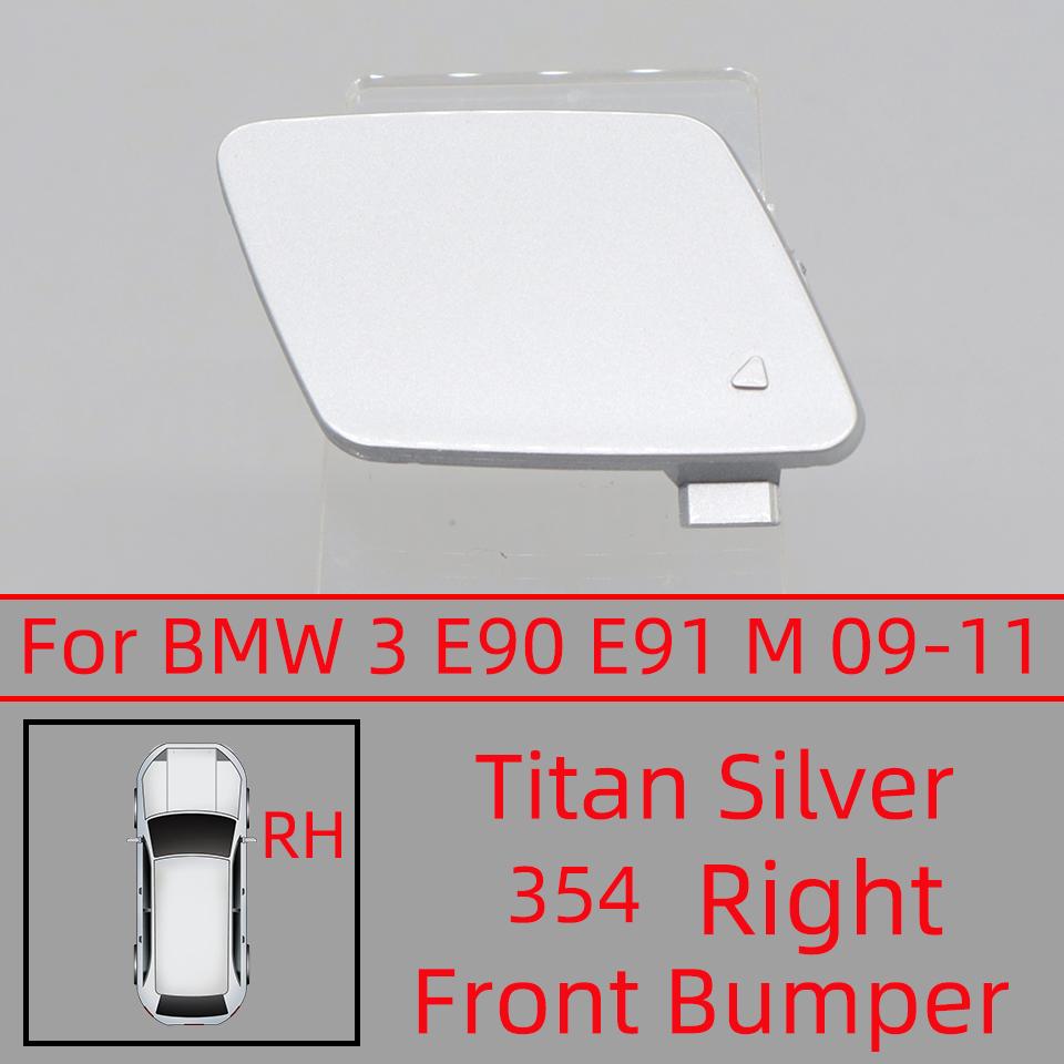 Car Front Bumper Tow Hook Eye Cover For BMW 3 LCI E90 E91 M SPORT 2009 2010 2011 2012 51117891391 Towing Hauling Trailer Lid