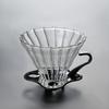 Kaffee Drip Glas Kaffeegießen Kaffee Filtration Barista Kaffee Brühbecher V02 Kaffee Trichter Filtrationsbecher 1-4 Tassen Premium