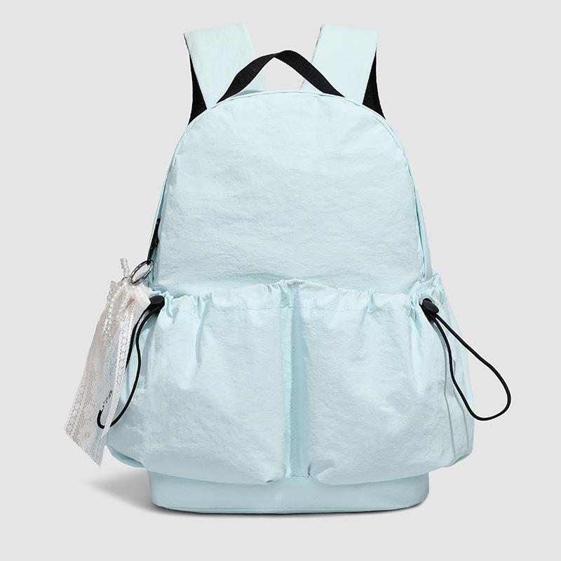 Schoolbag Korean version niche nylon backpack travel outdoor backpack simple, lightweight and versatile large-capacity student schoolbag spot