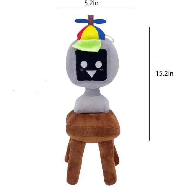 Music Game Cartoon Plush Collectible,15.2in Mr. Fun Computer Music Game Plush Throw Pillows for Home, Bedding Room Decor (Mr. Fun Computer)