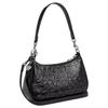 Coach Teri 25 Classic Logo Signature Patent Leather And Smooth Leather Crossbody Shoulder Bag Medium Women Bags Silver Black CDY98-SVBK