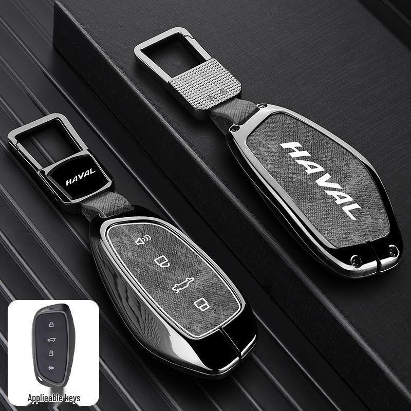 Haval Car Key Case: Great Wall H2S, H6, First Love, Big Dog, M6, H4, F7x, F5, H9 - Zinc Alloy Buckle and Shell.