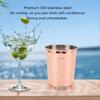 304 Stainless Steel Stainless Steel Drinking Cup Wide Base Stability Beverage Cup  Party