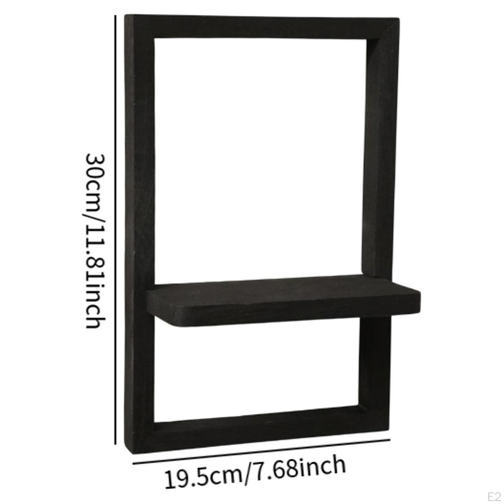 Wandregal Organizer Kreativ Einfach zu Installieren Platzsparend Holz Ausstellungsständer Montierte Aufbewahrung