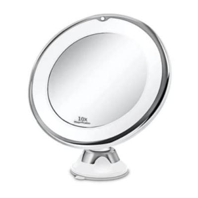 Y Department Store Center with Suction Cup Lock LED Light Function 10x Magnifying Mirror LED Makeup Mirror 360 Degree Rotation Bathroom Mirror Mirror