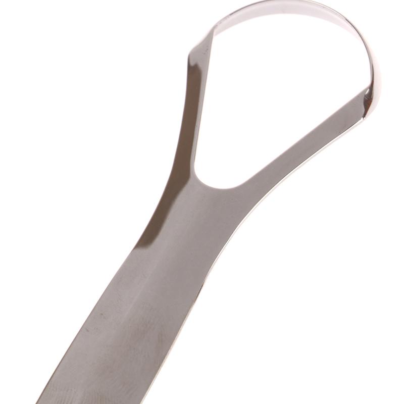 Stainless Steel Tongue Scraper Tongue Metal Cleaner Dental Oral Care Tool