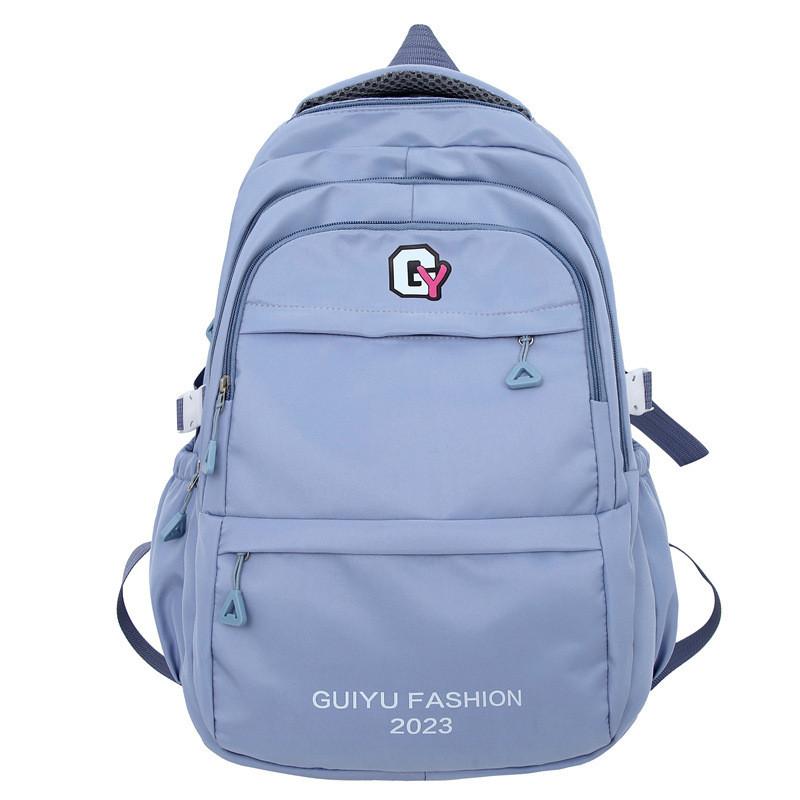 Letter Lightweight Nylon Backpack With Zipper Closure For Teens Adults And