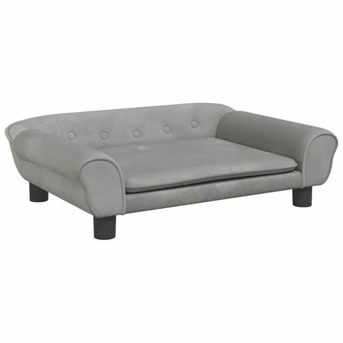 VidaXL Dog Bed, Pet Sofa with Legs, Dog Basket Living Room Bedroom, Light Grey 172013