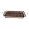Brownie Pan with Divider Carbon Steel 18 Pre Cut Nonstick Baking Pan Bakeware Tray for Oven Baking Muffin and Cupcake