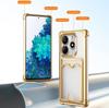 Solid Color Plating Border Wallet Card Slot Soft TPU Phone Case For Xiaomi 14T 11T 13T Pro Redmi Note 13 11 12 14 Pro Back Cover