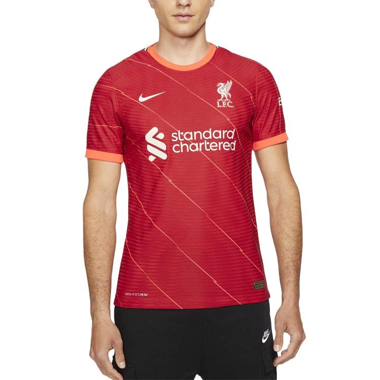 Nike 21-22 Season Fan Edition Liverpool Home Casual Sports Soccer/Football Short Sleeve T-shirt Red Men's DB2560-688