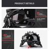 ABS Motorcycle Half Helmet With Reversible Skull Design Men Cycling Protective Gear Safety