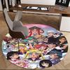 1pc Sailor Moon Anime Round Carpet  Office Chair Mat, NonSlip Rug for Home Decor, Living Room, Bedroom, Game Room