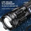 High Power LED Flashlight USB Rechargeable Zoom Tactical Torch 3000M Long Range Powerful Flashlight Fishing Camping Lantern